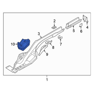 Volkswagen OE - Front Right Frame Side Member Reinforcement Bracket