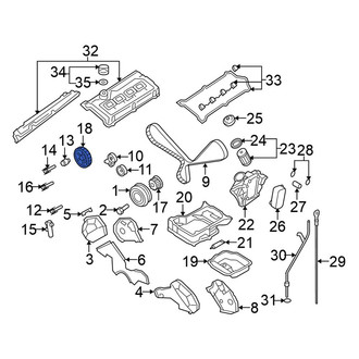 Volkswagen OE - Engine Timing Camshaft Gear