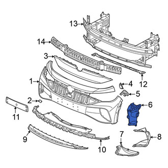 Volkswagen OE - Front Left Bumper Cover Reinforcement