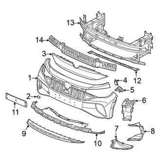 Volkswagen OE - Front Bumper & Grille - Bumper & Components