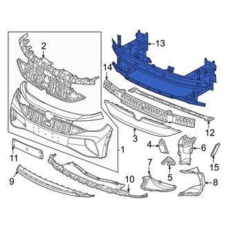 Volkswagen OE - Front Bumper Impact Bar