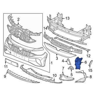 Volkswagen OE - Front Left Bumper Cover Reinforcement