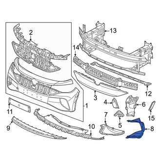 Volkswagen OE - Front Left Inner Brake Air Duct