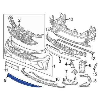 Volkswagen OE - Front Upper Bumper Cover