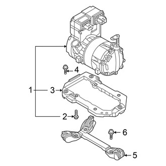 Volkswagen OE - Air Conditioner & Heater - Compressor (Pro / Pro S / Pro S Plus)
