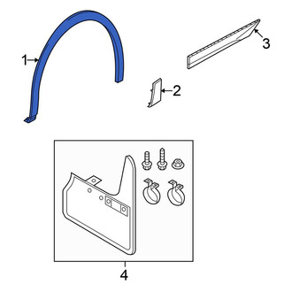 Volkswagen OE - Rear Right Wheel Arch Molding