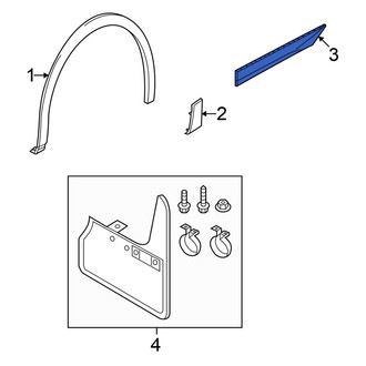 Volkswagen OE - Front Left Fender Molding