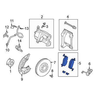 Volkswagen OE - Front Disc Brake Pad Set