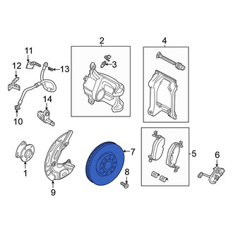 Volkswagen OE - Front Disc Brake Rotor