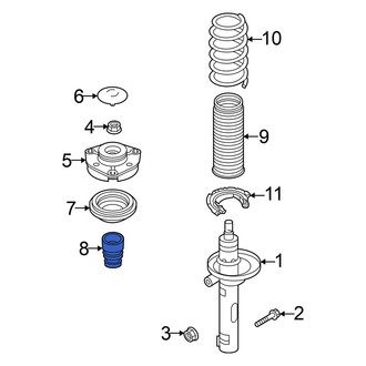Volkswagen OE - Front Suspension Strut Bumper