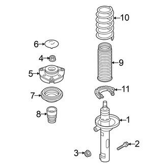 Volkswagen OE - Front Suspension - Struts & Components (RWD)