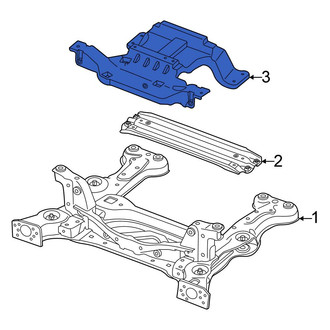 Volkswagen OE - Rear Forward Suspension Subframe Reinforcement Bracket