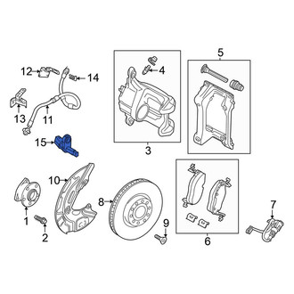 Volkswagen OE - Rear Left ABS Wheel Speed Sensor