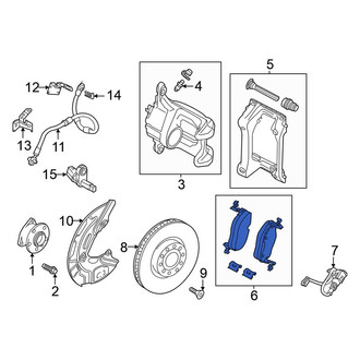 Volkswagen OE - Front Disc Brake Pad Set