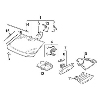Volkswagen OE - Windshield - Reveal Moldings