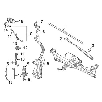 Volkswagen OE - Windshield - Wiper & Washer Components
