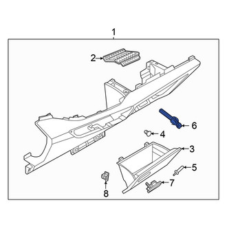 Volkswagen OE - Front Glove Box Strap