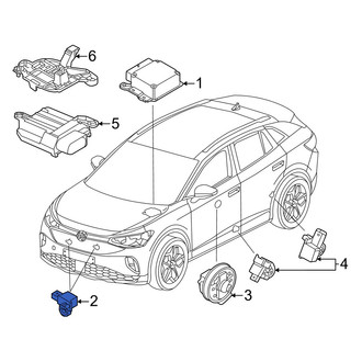 Volkswagen OE - Front Air Bag Impact Sensor