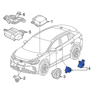 Volkswagen OE - Rear Air Bag Impact Sensor