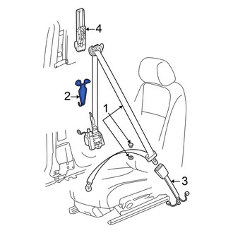 Volkswagen OE - Front Seat Belt Guide
