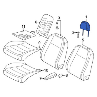 Volkswagen OE - Front Left Headrest