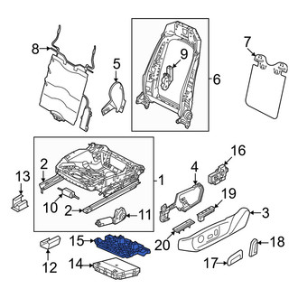Volkswagen OE - Front Left Power Seat Control Module Bracket