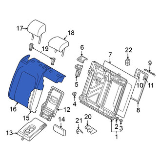 Volkswagen OE - Rear Right Seat Back Cushion Cover