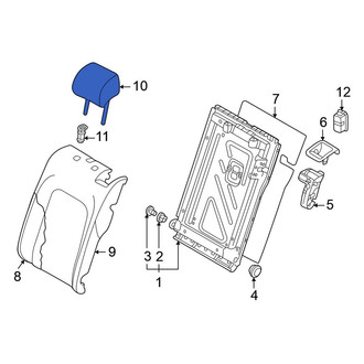 Volkswagen OE - Rear Right Outer Headrest