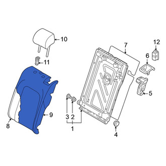 Volkswagen OE - Rear Left Seat Back Cushion Cover