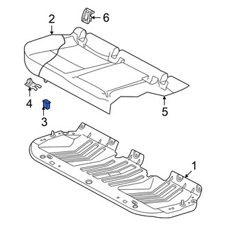 Volkswagen OE - Seat Cushion Foam Grommet