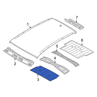 Volkswagen OE - Front Roof Side Rail Reinforcement