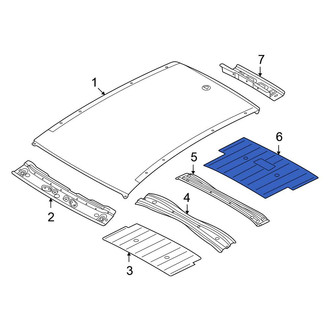 Volkswagen OE - Rear Roof Side Rail Reinforcement