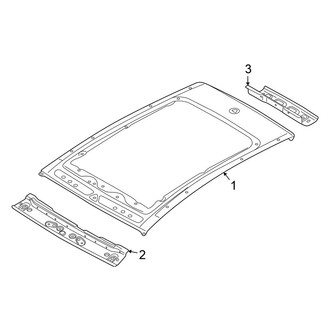 Volkswagen OE - Roof & Components (With Panoramic), (Pro S)