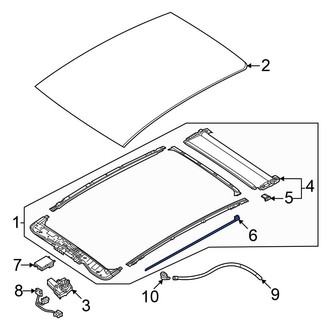 Volkswagen OE - Sunroof Cable