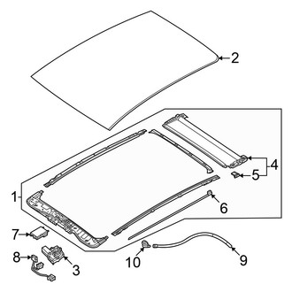 Volkswagen OE - Roof - Sunroof (With Panoramic), (Pro S)