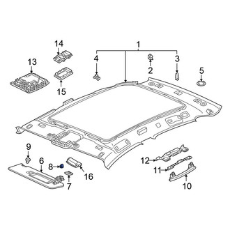 Volkswagen OE - Front Headliner Clip