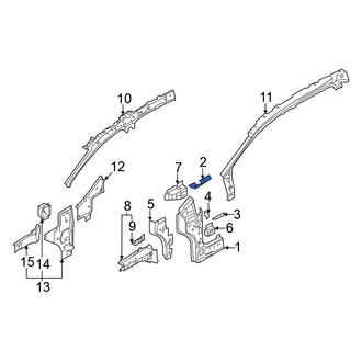 Volkswagen OE - Right Upper Body A-Pillar Insulator