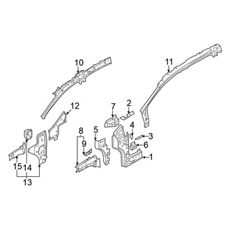 Volkswagen OE - Pillars, Rocker & Floor - Hinge Pillar