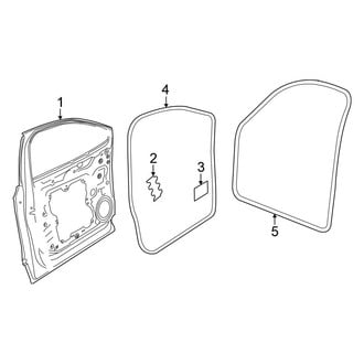 Volkswagen OE - Front Door - Door & Components
