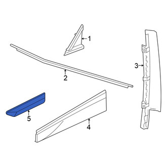 Volkswagen OE - Front Left Upper Door Molding