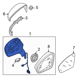 Volkswagen OE - Front Right Door Mirror