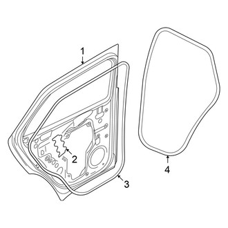 Volkswagen OE - Rear Door - Door & Components