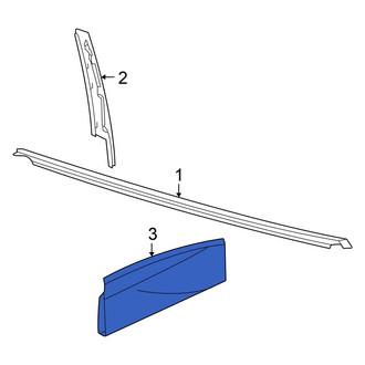 Volkswagen OE - Front Right Upper Door Molding