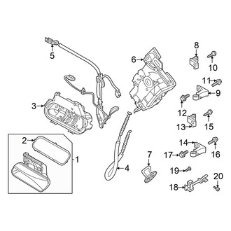 Volkswagen OE - Rear Door - Lock & Hardware