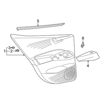 Volkswagen OE - Rear Door - Interior Trim