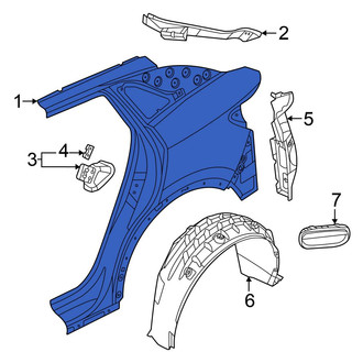 Volkswagen OE - Rear Left Quarter Panel