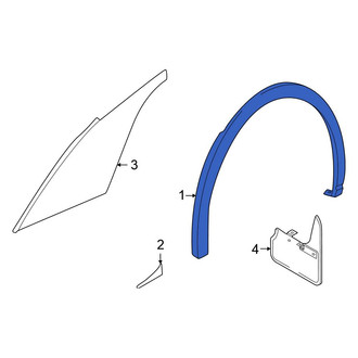 Volkswagen OE - Front Left Wheel Arch Molding