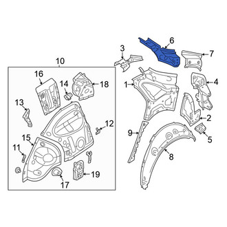 Volkswagen OE - Rear Left Body D-Pillar