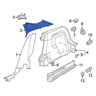 Volkswagen OE - Left Body D-Pillar Trim Panel