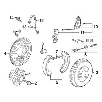 Volkswagen OE - Rear Suspension - Brake Components
